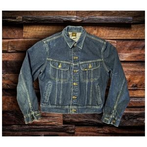 VINTAGE 1980'S LEE DENIM JACKET- MEN'S SIZE LARGE